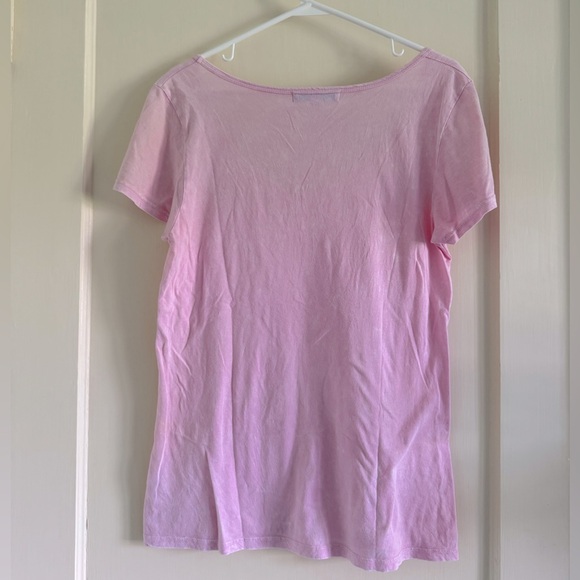 C&C California Pink Scoop neck t-shirt, M - Picture 3 of 4